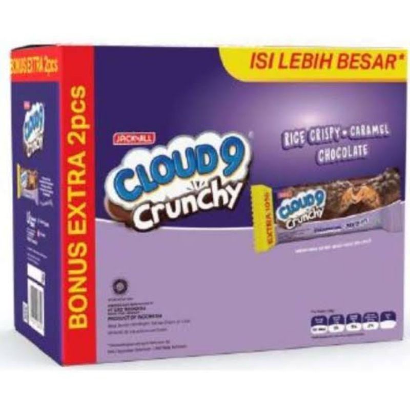 

Cloud9 Crunchy Chocolate 24 x 14g. JR