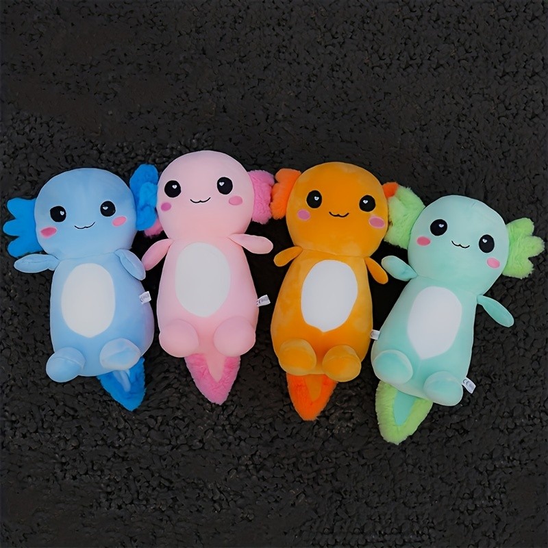 1pc Cartoon Axolotl Plush Axolotl Plush Realistic Ambystoma Creepy Amphibians Plush Toys Home Decora