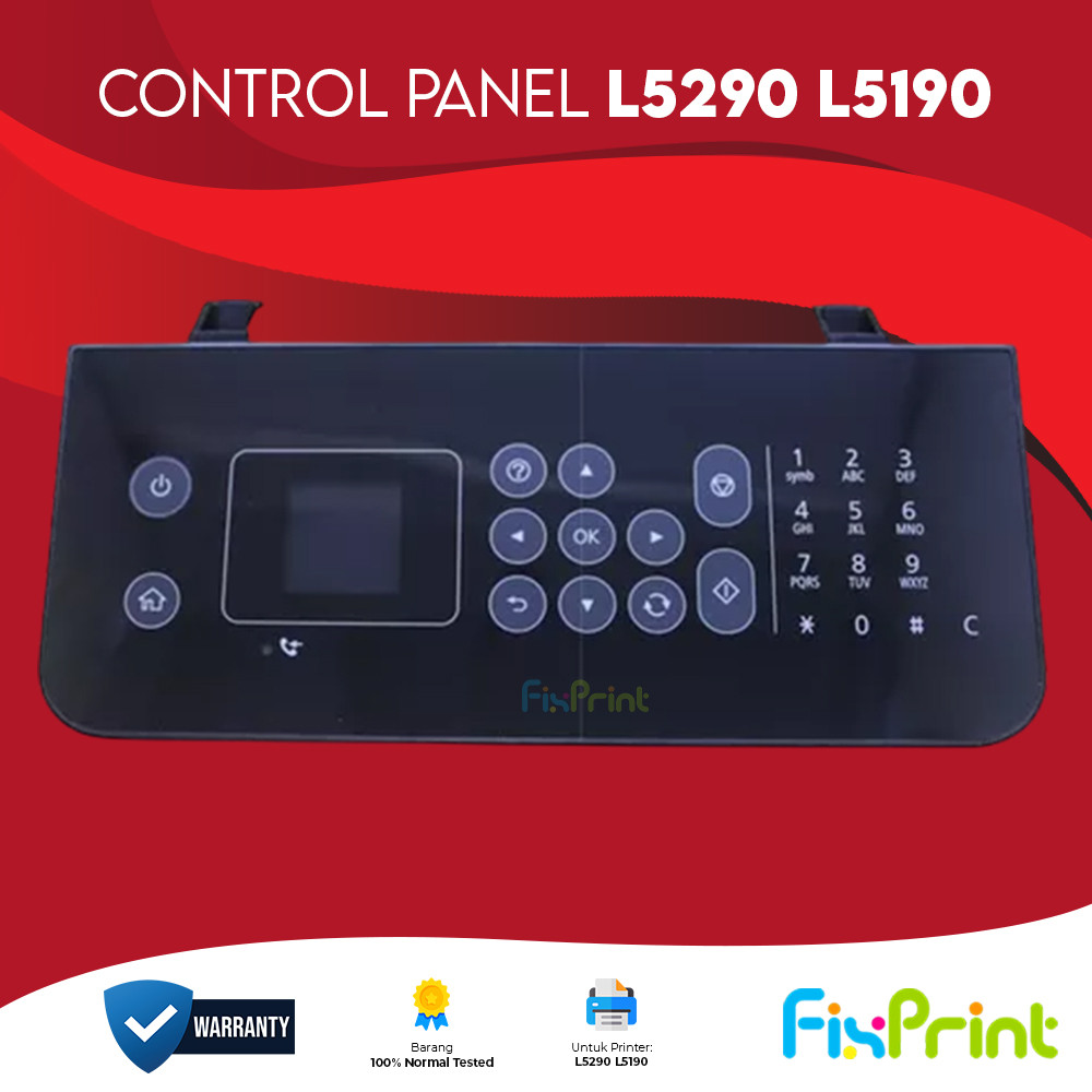 Control Panel Epson L5290 L5190 Tombol Display Tombol Panel Epson Printer L5290 L5190 Used / Bekas