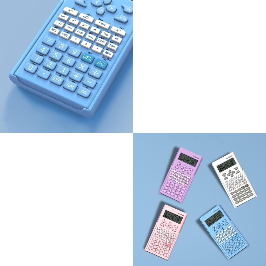 

Scientific Calculator Two-Line Display l Students Function Calculators and Portable for School and Business