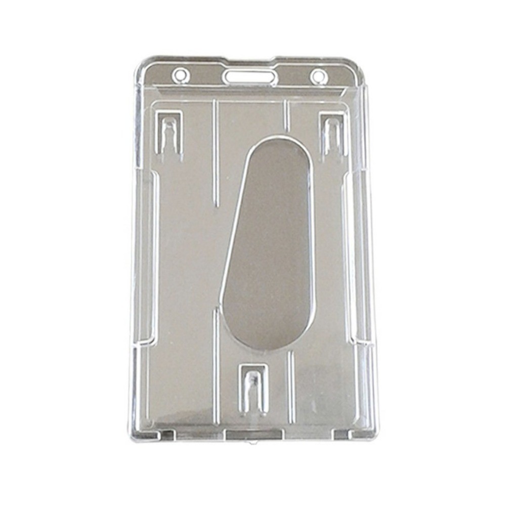 

Credit Card Holder Vertical Hard Plastic High Quality Transparent Double-sided Use Cutting Sleeve Cutting Ferrule Card Sets