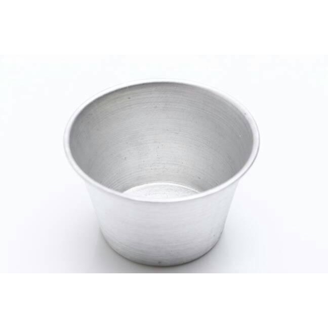 12pcs Cetakan Kue Bolu Kukus Alumunium 7cm ( Model Polos )