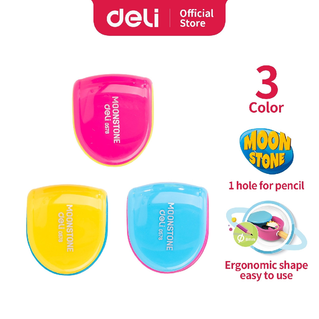 

Deli E0578 Rautan 1-Hole dengan Kanister, Sharpener φ7mm