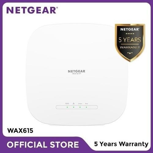 Netgear WAX615 AX3000 Dual-Band PoE Multi-Gig Insight Managed WiFi 6 N