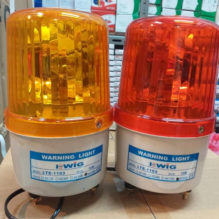 Lampu Rotary 1103 220v EWIG - Merah (GTS)