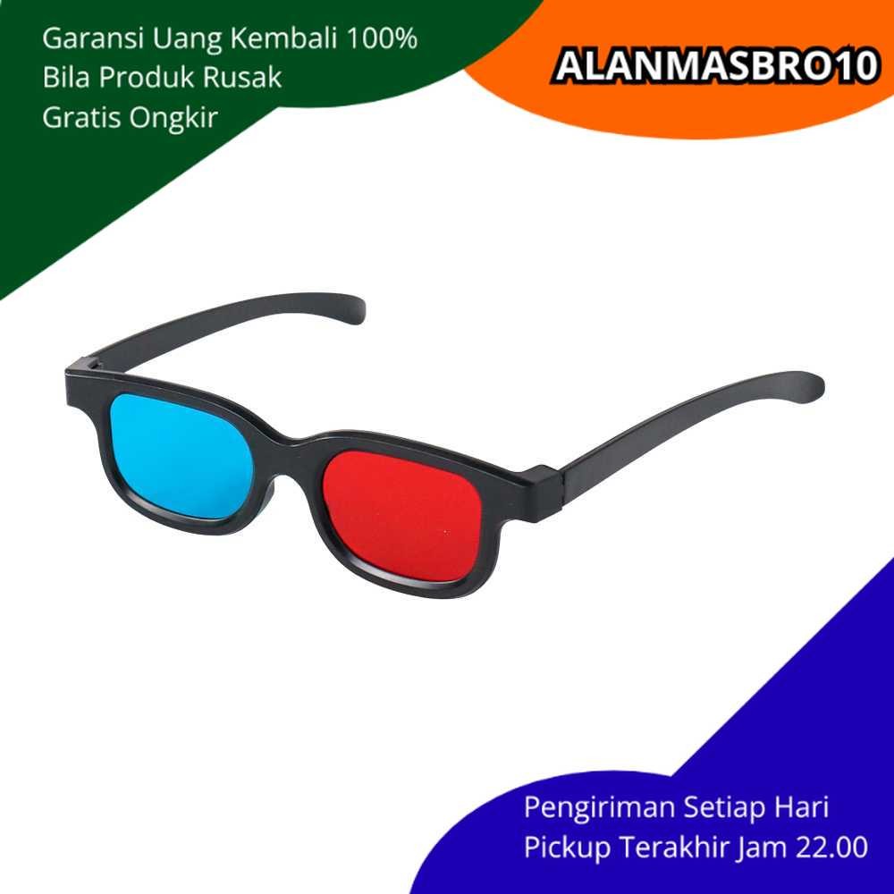 AM10 Kacamata 3D Glasses Pria Wanita Fashion Style Terbaru Keren 3 Dimensi Untuk TV HP Bioskop Proye
