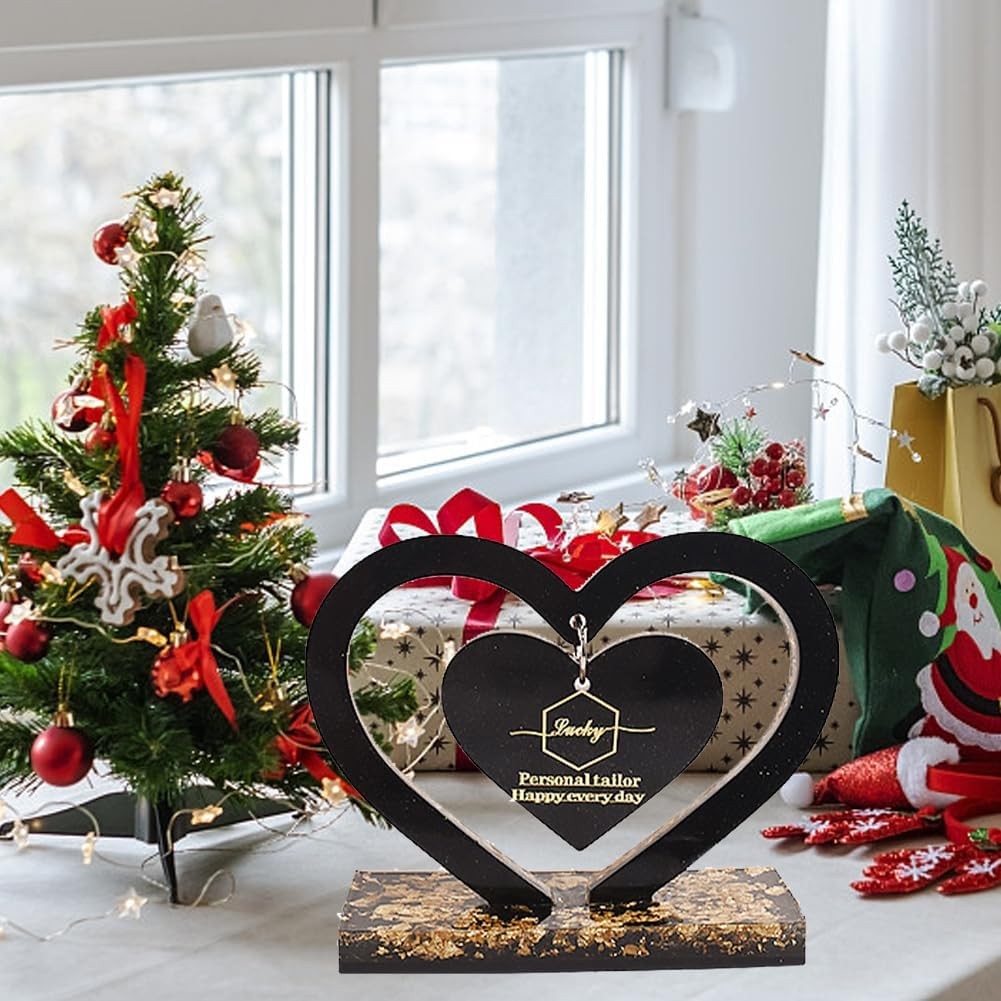 

Love Heart Picture Frame Pendulum Pedestal Base Silicone Mold DIY Crystal Epoxy Resin Mold