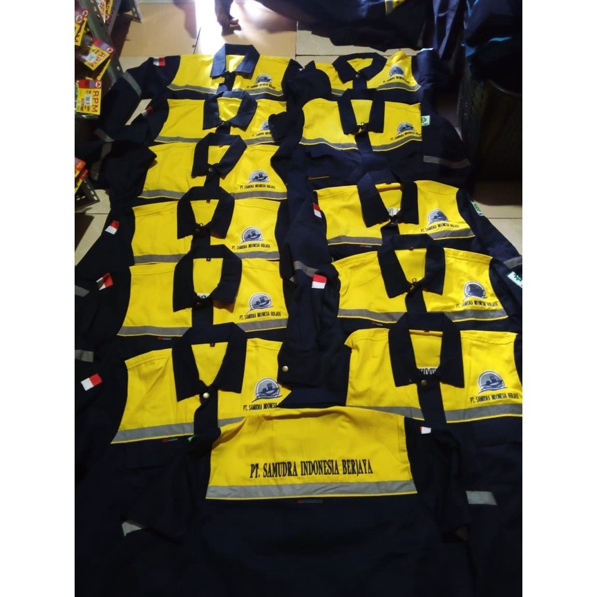 Baju Safety Semi Jaket Dan Bordir Lengkap