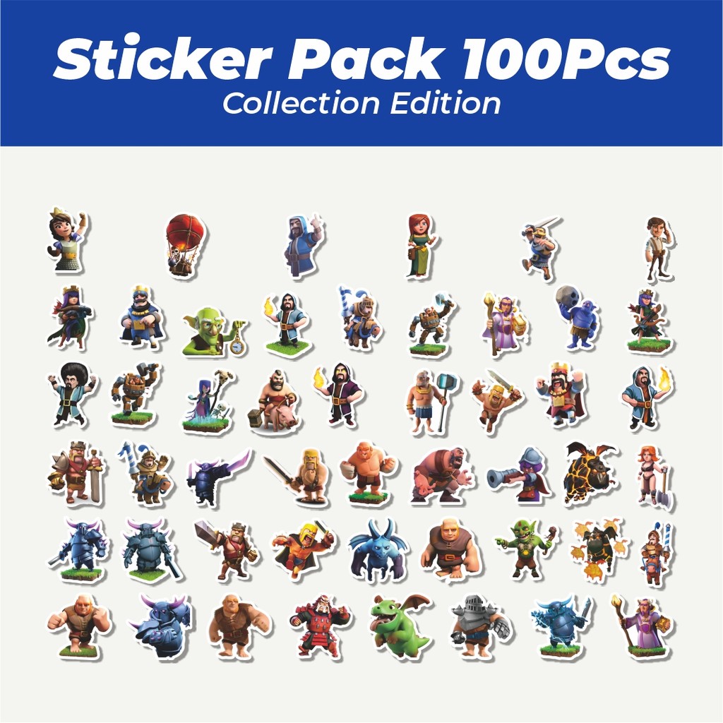 

Hot Stiker Clash Of Clans Game Video Series 2 Lucu Anti Air Stikers Berperekat Waterproof Sticker Decal Buat Motor Helm Buku Journal Koper Casing HP Laptop Botol Minum