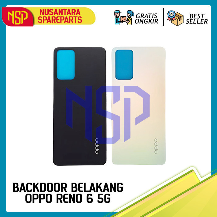 TUTUP BELAKANG BATERAI BACKDOOR / BACK CASING OPPO RENO 6 5G