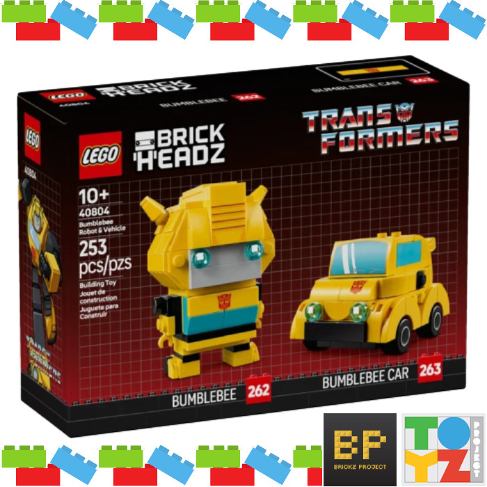 Lego 40804 BrickHeadz - Bumblebee Robot & Vehicle