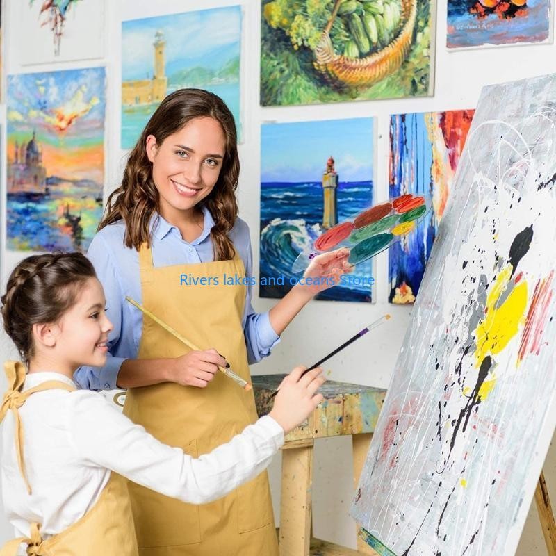 

583B 3pcs Acrylic Paint Palette Clear Art Palettes for Adults Kids Transparent Plate