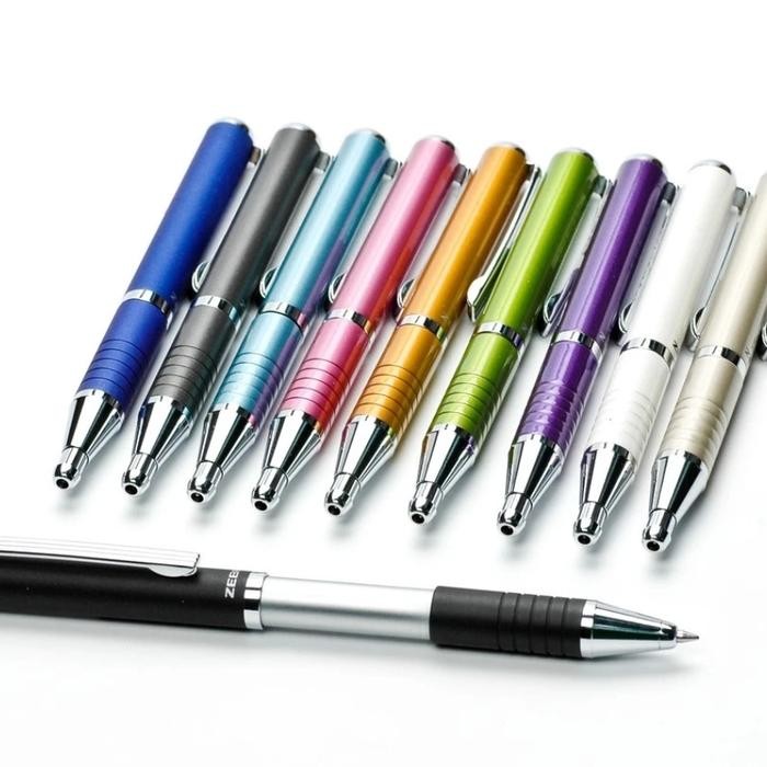 

PROMO AKSESORIES~[Terjangkau] ZEBRA BP115 Slide 0.7mm isi Tinta warna Hitam full STAINLESS Stationery Pen Besi pensil - casing hijau