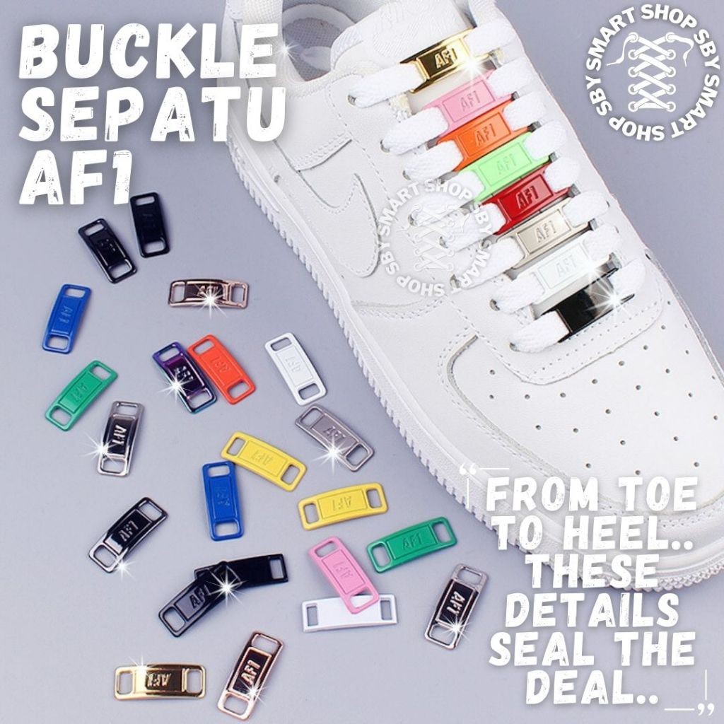(BUCKLE AF1) Buckle Aksesoris Sepatu Air Force 1 AF1 Air Jordan Shoes Acessories Buckle Saja Tanpa T