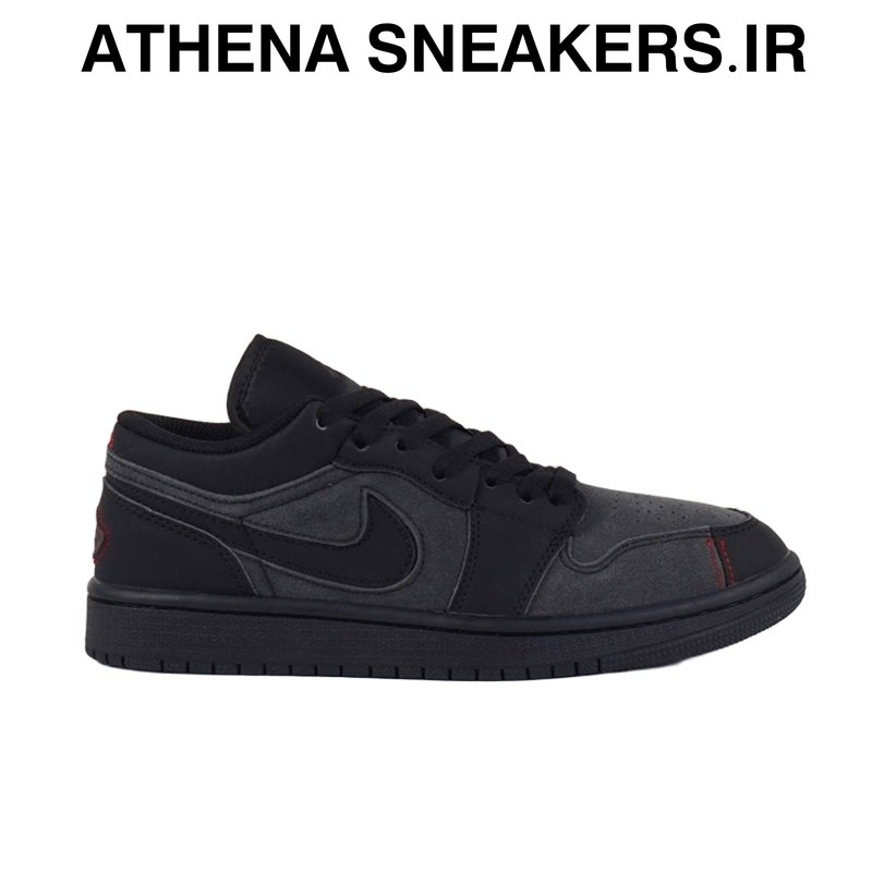 Sepatu NK Air Jordan AJ 1 Low Se Dark Smoke Grey Varsity Red BNIB Original