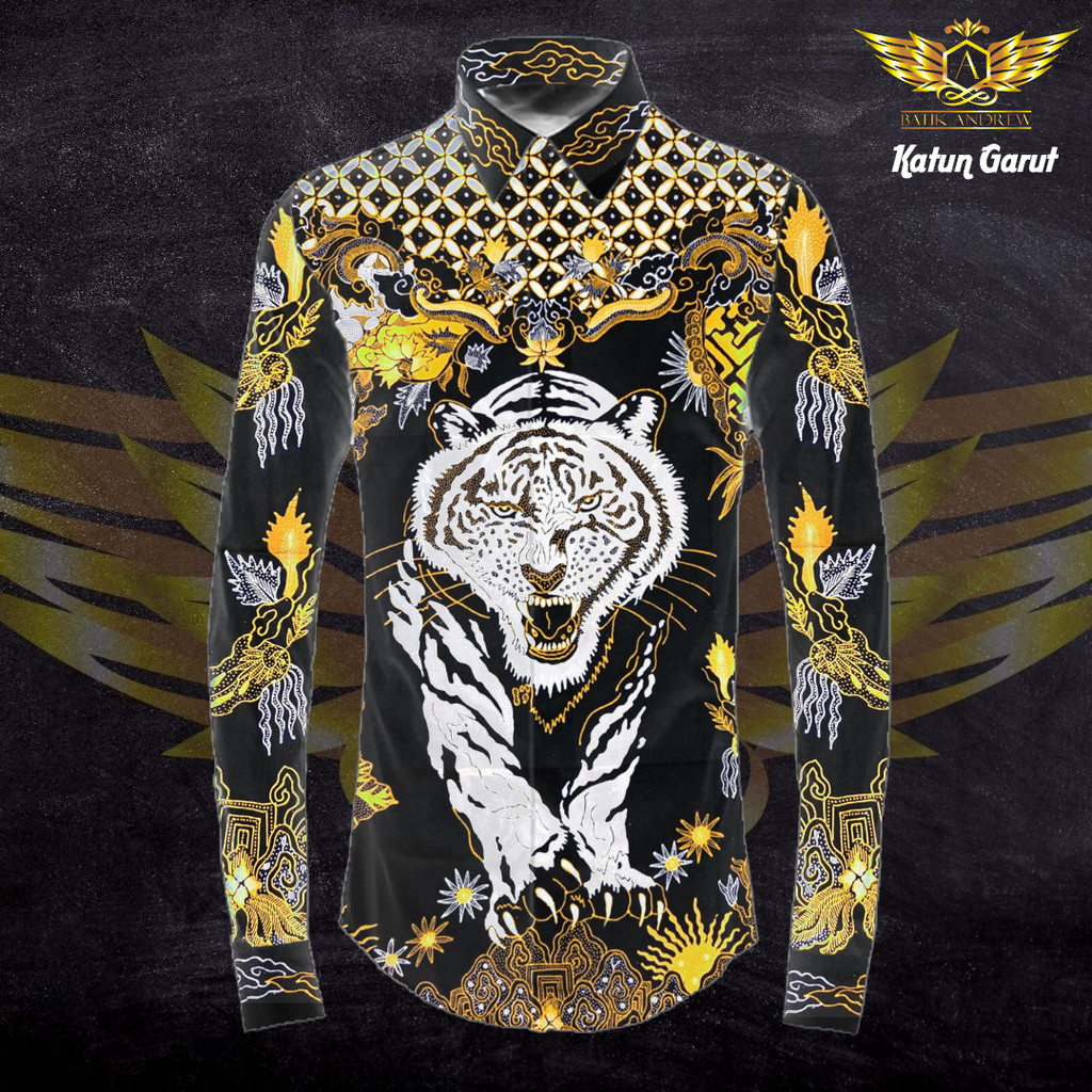 KATUN TULIS GARUT MOTIF 5 BAHAN KAIN BATIK MOTIF HARIMAU MACAN TIGER