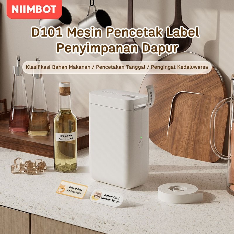 

NIIMBOT D101 Printer Label Nama, Printer Portabel untuk Rumah Tangga,Stiker Identifikasi Penyimpanan