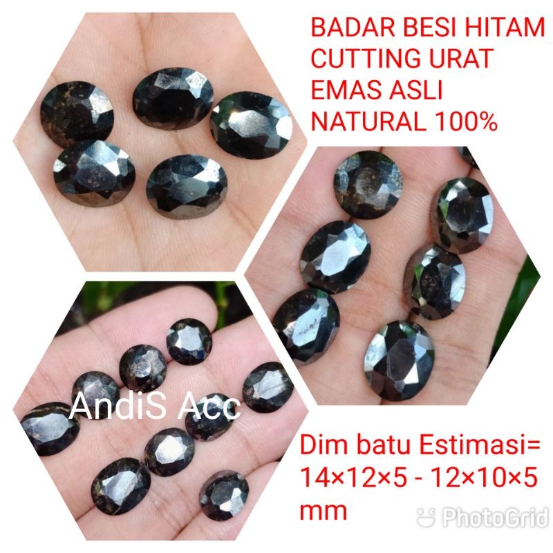 BADAR BESI HITAM CUTTING ASLI NATURAL 100%
