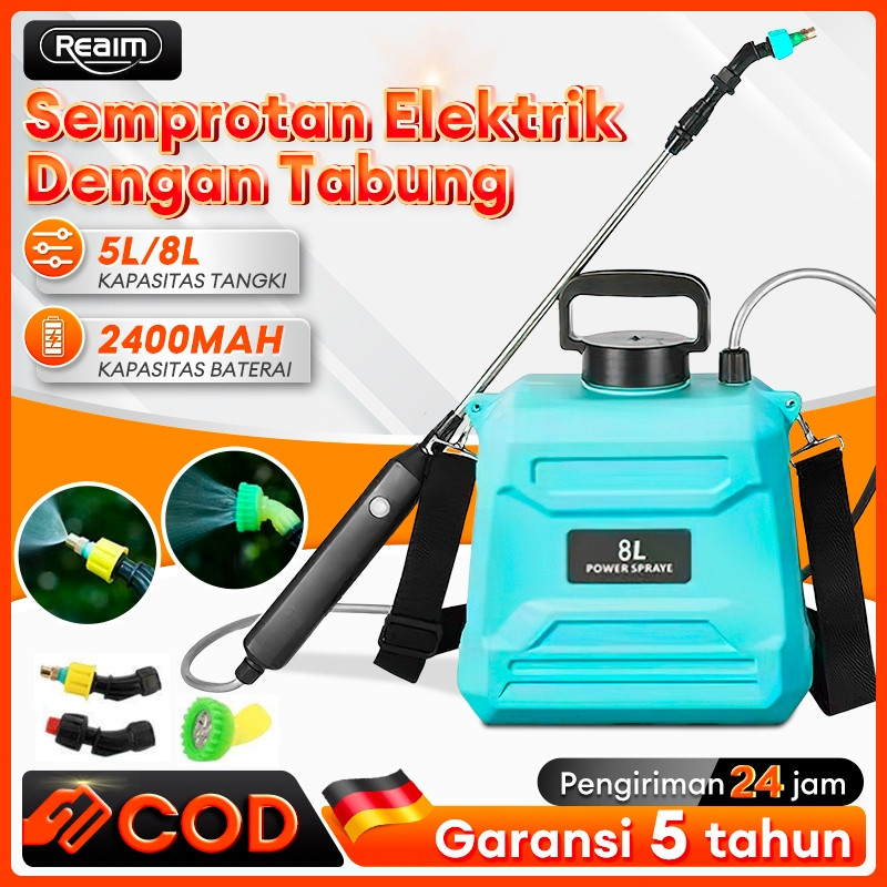 Semprotan Rumput Elektrik 8 Liter Sprayer Shoulder Type Semprot Cuci Mobil Gendong Sprayer Hama Tana