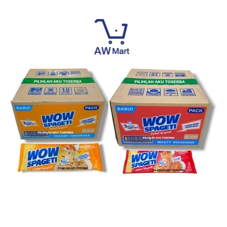 

[1 DUS] MIE WOW SPAGHETI SPAGHETTI BOLOGNESE / CARBONARA - MI WOW SPAGETI