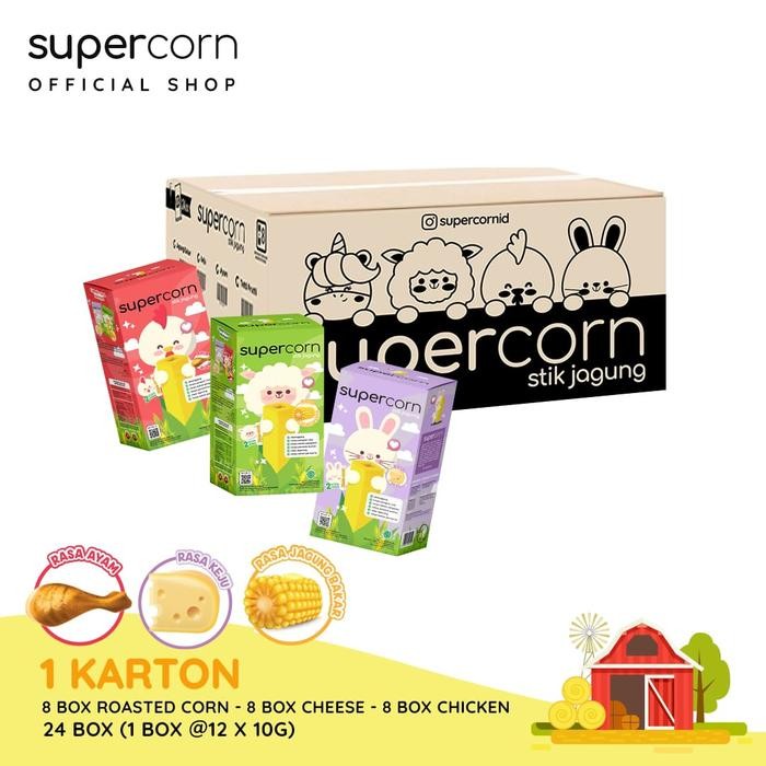 

1 karton supercorn variant MIX rasa