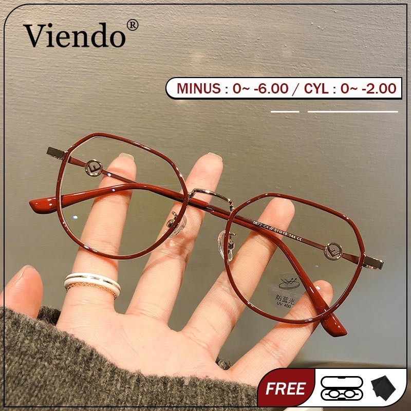 Viendo Kacamata Photocromic Minus Silinder Wanita Pria Bluecromic Anti Blueray Kaca Mata Optik