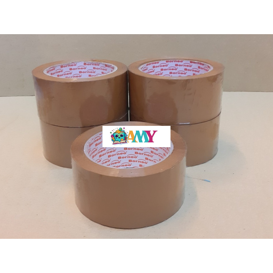 

LAKBAN BORNEO ISOLASI COKLAT 2 INCH AMY STASIONARY