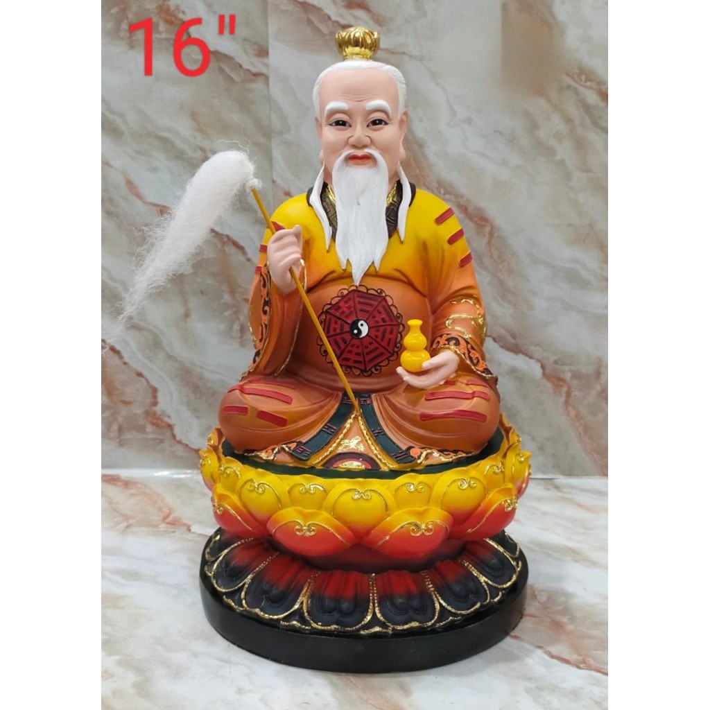 patung dewa thai shang lau cin / thai siong - fiber - 16 inch