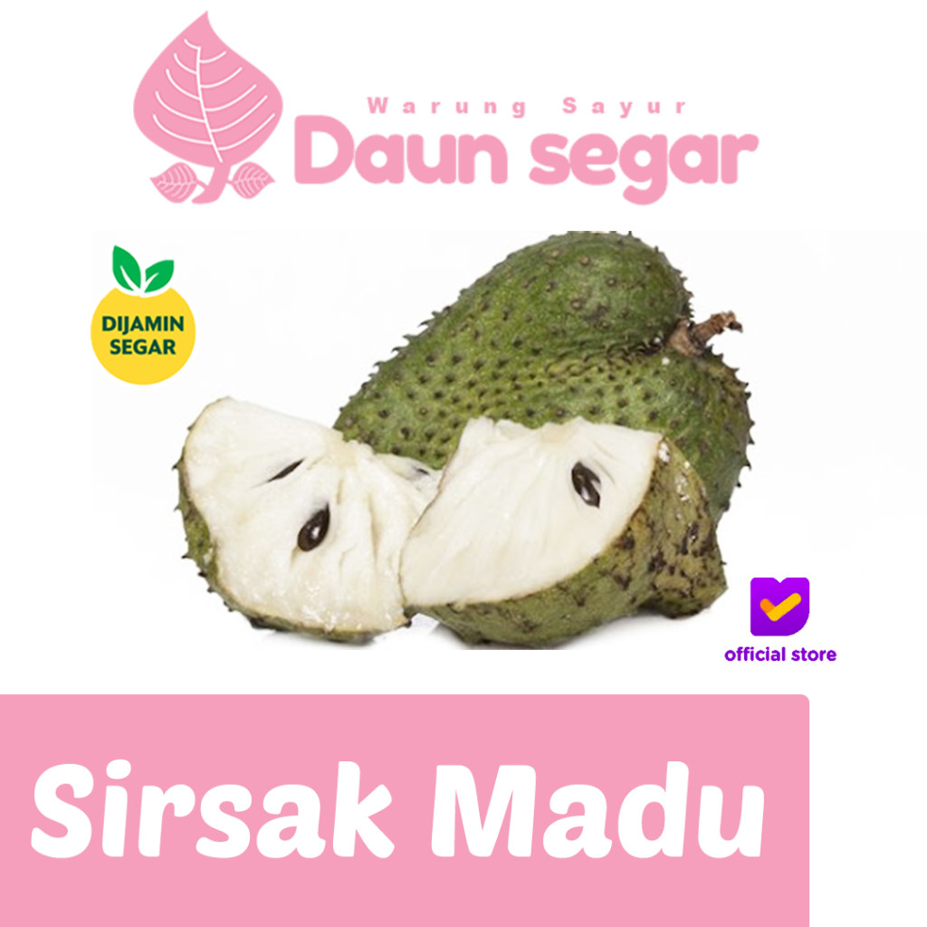 

Sirsak Madu Super Manis 1kg Cocok untuk Jus Buah Segar Premium, Daging Tebal & Harum