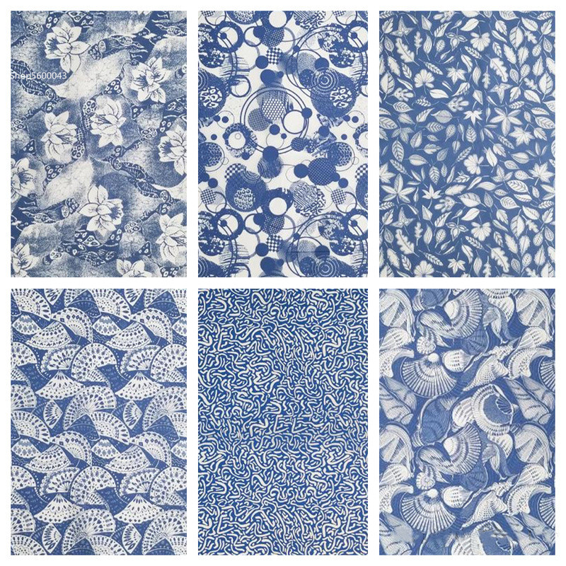 

Pottery Clay Art Underglaze Colored Flower Paper Blue White Stickers Transfer Paper Jingdezhen High Temperature Firing Decal
