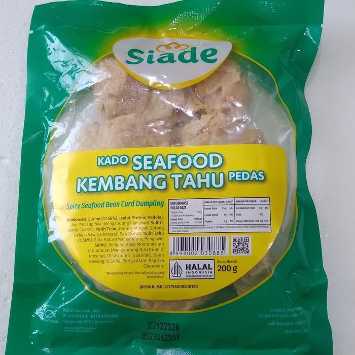 

SIADE KADO SEAFOOD KEMBANG TAHU PEDAS 200g