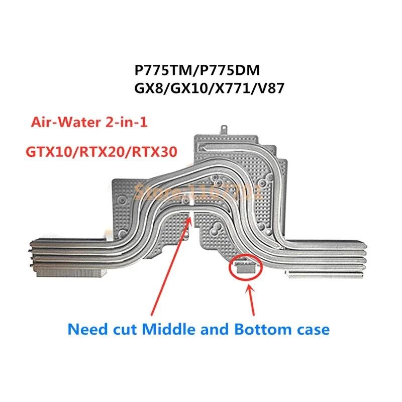 DIY Customized Water-Air 2-in-1 CPU Cooler Heatsink Radiator For Clevo P775 P775TM1-G P775DM2 DM3 Ha