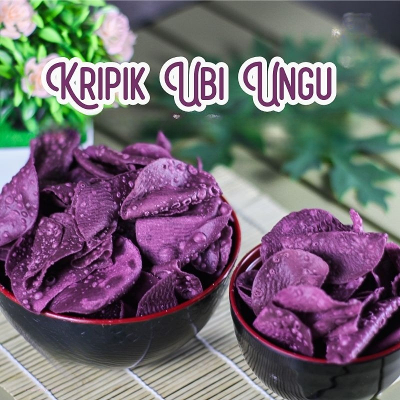 

Kripik Ubi Ungu Manis Renyah Asli ISI 100 MENTAH- KBS