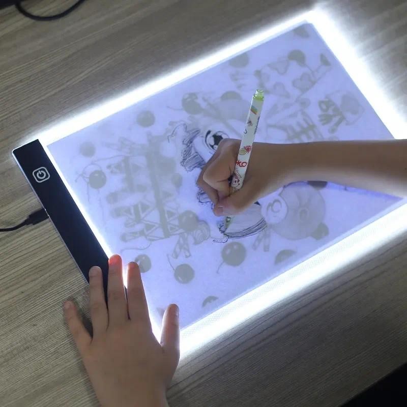 

A4/A5 LED copying board, 3-level dimming copy table, drawing puzzle toy, gift, dimmable children's Painting board