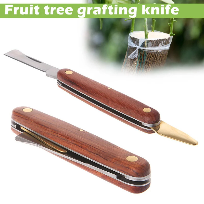 Grafting Cutter Tool Foldable Grafting Pruning Knife Professional Garden Grafting Cutter Stainless S