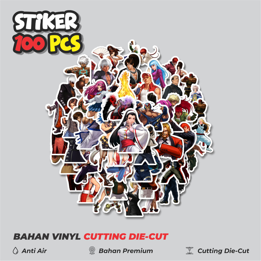 

Terbaru! 50 pcs Stiker Game Series King Of Fighter Character Mix 7 Dekorasi Lucu Kreatif untuk Notebook, Skateboard, HP