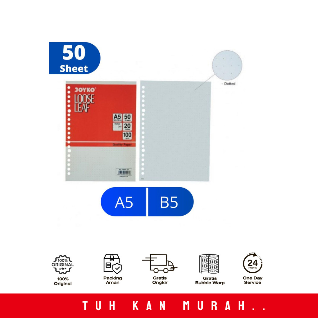 

JOYKO LOOSE LEAF B5 50 KOTAK