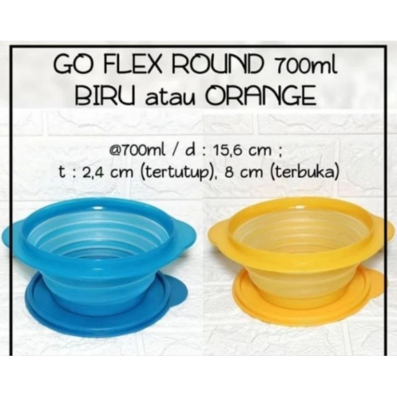[BIG SALE] PROMO Tupperware  GoFlex Round 700ml 1pcs GO FLEX