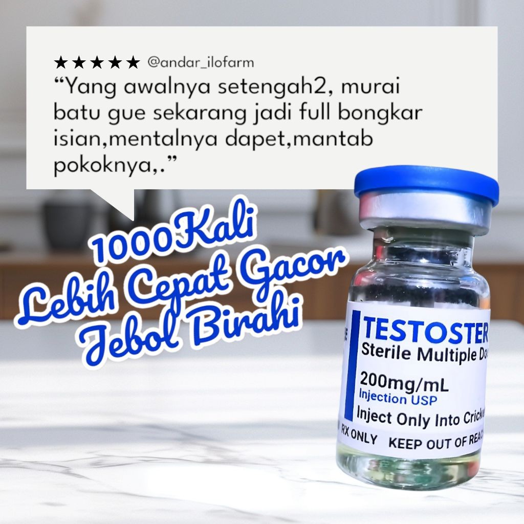 AD12JB TESTOSTERON 5ml & 10ml TESTOHORMON TESTOSTERONE penggacor burung vitamin burung testohormon t