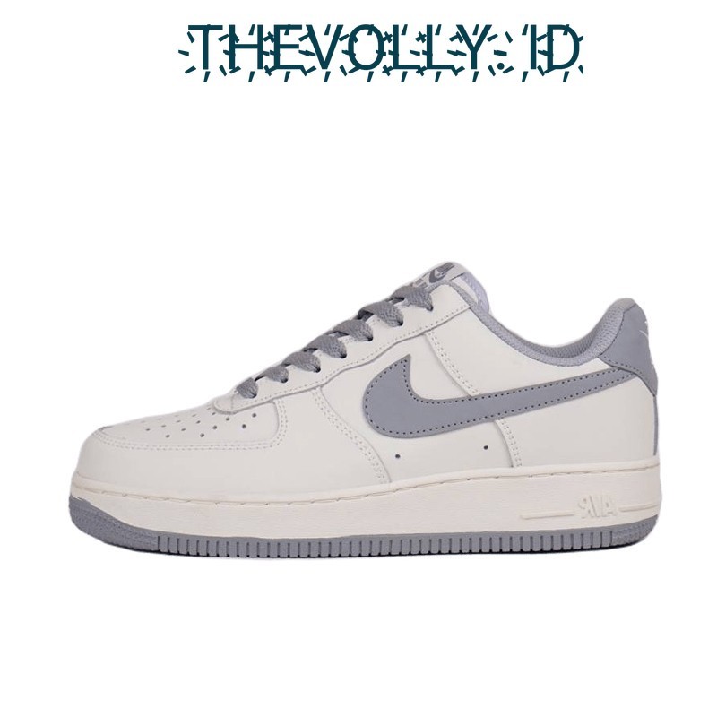 Sepatu Nike Air Force 1 Beige Grey BNIB Original / Sneakers Pria