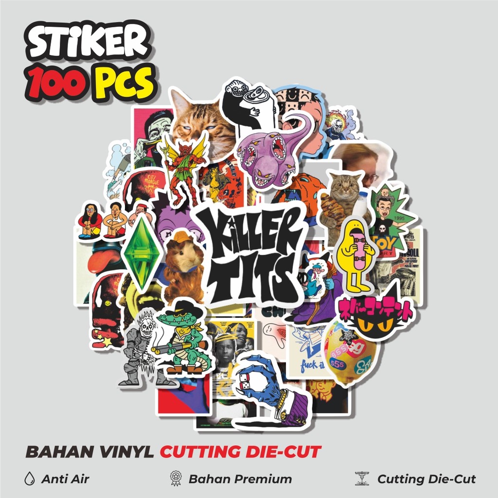 

Terbaru! 50 pcs Stiker Random V6 Dekorasi Lucu Kreatif untuk Notebook, Skateboard, HP