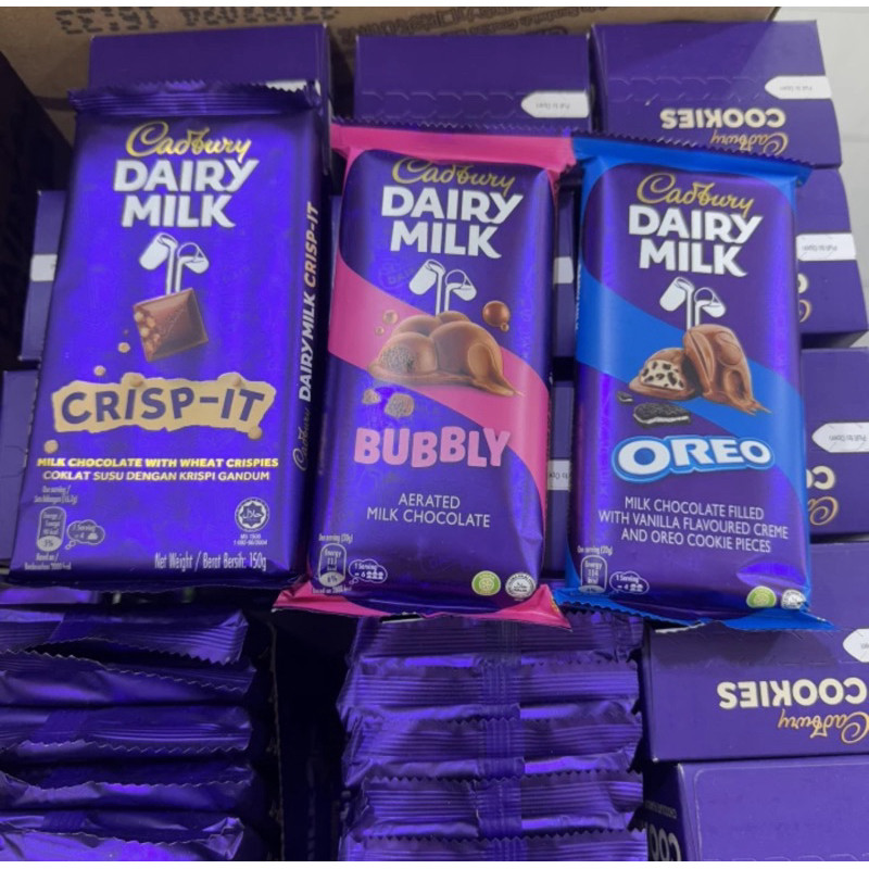 

CADBURY DAIRY MILK CRISP IT / BUBBLY / OREO