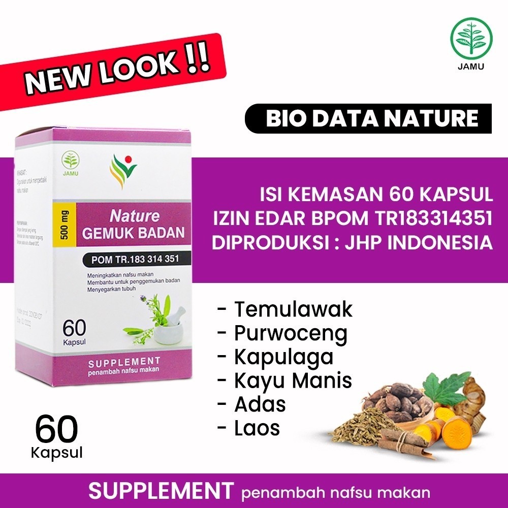 Extrakuat.id - VITAMIN PENAMBAH BERAT BADAN Kapsul NATURE Gemuk Badan Suplemen Penggemuk Badan BPOM 