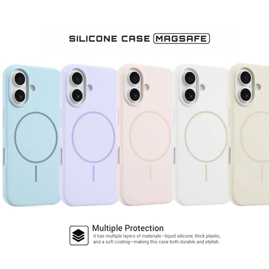 [KAYUNA][AYA] Velvet Silicone Pastel Magsafe Phone Case For iPhone 11 12 13 14 15 16 PRO MAX PLUS 16