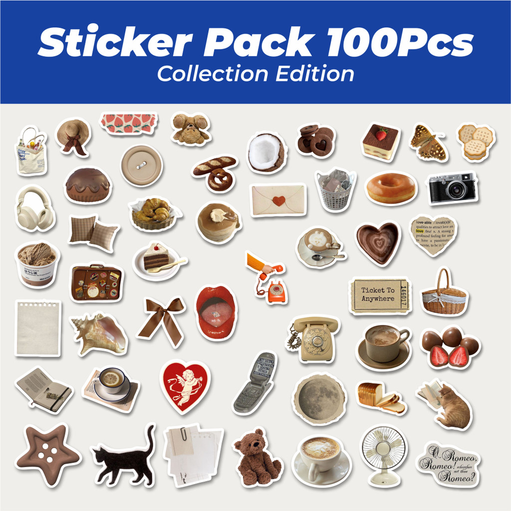 

Hot Stiker Espresso Inspired Retro Aesthetic Mix Lucu Anti Air Stikers Berperekat Waterproof Sticker Decal Buat Motor Helm Buku Journal Koper Casing HP Laptop Botol Minum