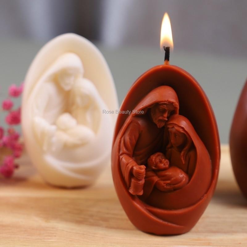 

Jesus Birthday Candle Silicone Mold 3D Aromatherapy Candle Home Decoration Silicone Mold Decoration
