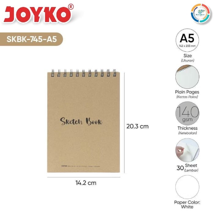 

JOYKO Sketch Book Buku Sketsa Gambar SKBK-745-A5 @1pcs
