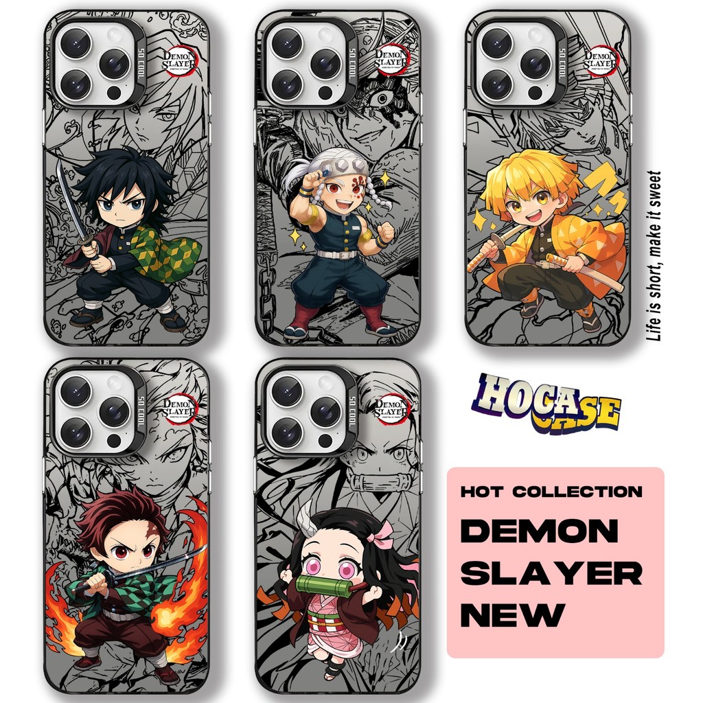 Case Demon Slayer HC623 IMD Redmi Note 14 13 12 11 10 9 9A 9C 10A 10C Premium Matte Black Casing HP 
