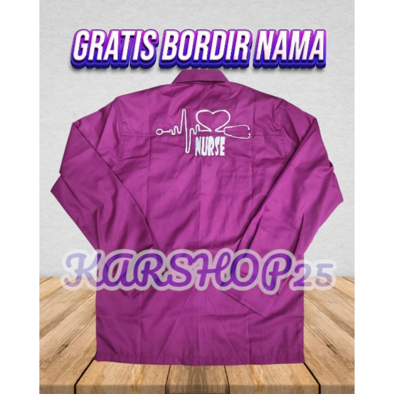 KEMEJA NURSE LENGAN PANJANG TERBARU KEMEJA PPNI ATASAN BAJU PPNI KEMEJA PERAWAT BAJU PERAWAT BEST SE