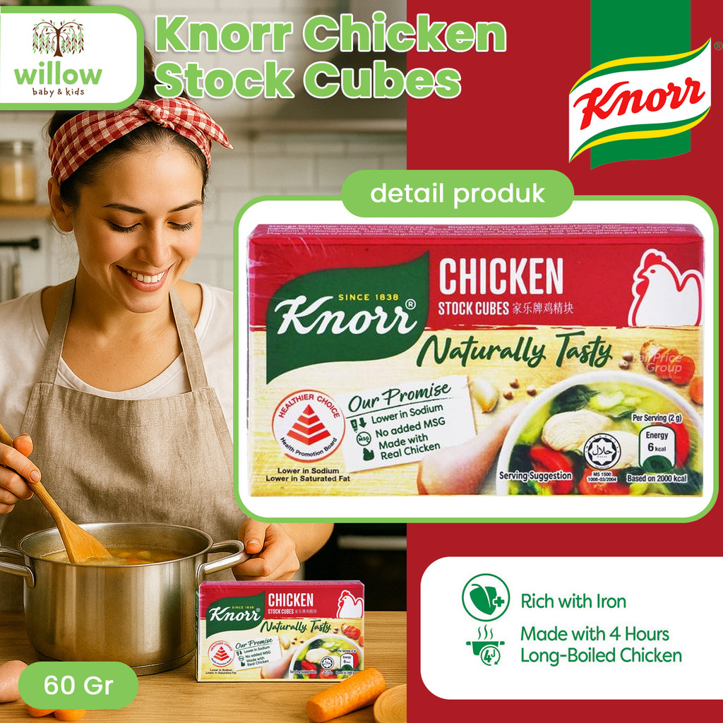 

Bumbu Masakan - Knorr Chicken Stock Cubes - No Msg 60Gr
